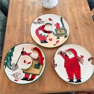 VIETRI Old St.Nick Serving Platters